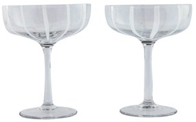 OYOY Pohár na šampanské Mizu Glass Clear 230 ml - set 2 ks