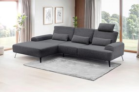 XXXLutz ROHOVÁ SEDAČKA, textil, tmavosivá MID.YOU - Sedačky - 000694007707