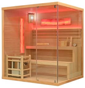 Suchá sauna s pieckou pre 4 osoby, 175x140x190cm, 8,0kW