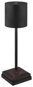 Globo 58487B - LED stmievateľná dotyková nabíjacia stolná lampa DIXON 1,5W/5V 2200 mAh čierna