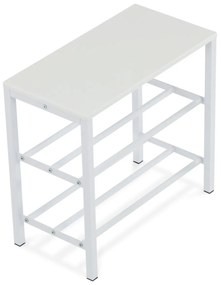 Stojan na topánky 83168-42 WT, kovový, biely