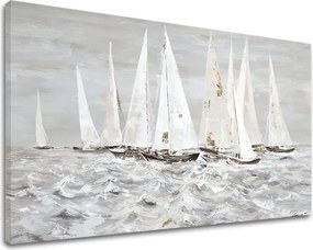 Obraz na plátne PLACHETNICE NA MORI