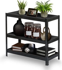 Kovový úložný regál 180 x 90 x 40 cm Humberg HR-851 čierny