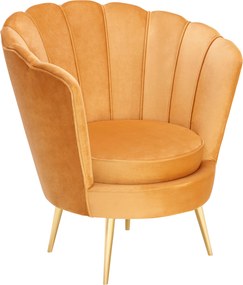 XXXLutz KRESLO, textil, zlatá, kari žltá Xora - Kreslá - 008103014401