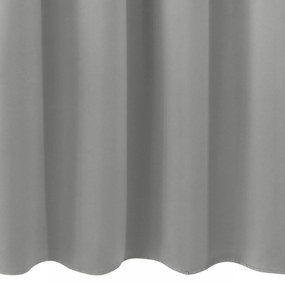 KRÁTKY ZATEMŇOVACÍ ZÁVES NA KRÚŽKOCH LOGAN 140X175 CM STRIEBORNÁ