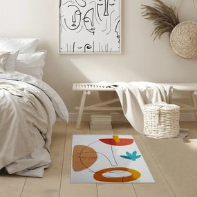 Koberec ARTY COLORS 50x80 cm, biely