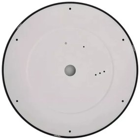 LED Stropné svietidlo LED/28,5W/230V 3000/3500/4000K pr. 30 cm čierna