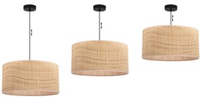 Závesné svietidlo Rattan, 1x ratanové tienidlo, (fi 45cm), b