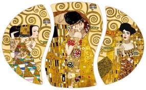 Sklenená tácka 3 dielna Gustav Klimt, CARMANI 1987001