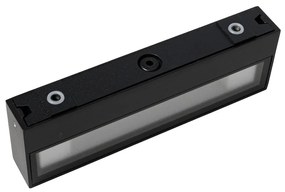 Moderné nástenné svietidlo čierne 22 cm vrátane LED IP65 - Hannah