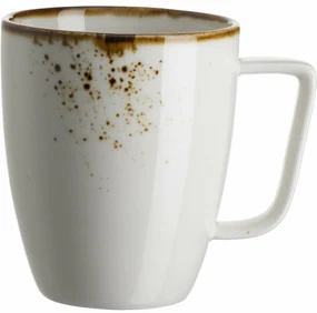Mäser Hrnček na kávu Pintar White hnedé bodky 370 ml