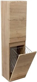 Kúpeľňová skrinka vysoká s košom na bielizeň Naturel Savona 36x145x31,8 cm dub halifax mat SAVONAV36DHK
