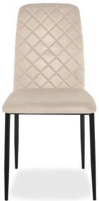 Jedálenská stolička MAVERIK zamatová, béžová