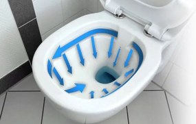 Závesná WC misa so SoftClose sedadlom REA CARLO MINI FLAT, biela