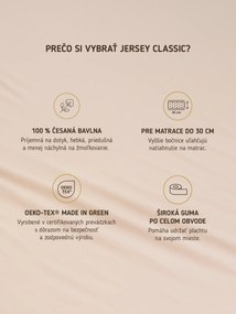 Jersey plachta Classic 160 x 200 cm – tmavo sivá