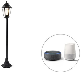 Inteligentná vonkajšia stojaca lampa čierna 125 cm vrátane Wifi ST64 - New Orleans