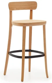 Barová stolička v dekore jaseňa v prírodnej farbe 99 cm Romane – Kave Home