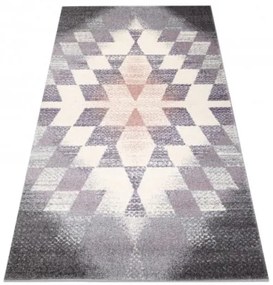 Koberec KAKE 25812757 Geometric Romby 3D fiolet/sivý/ružový