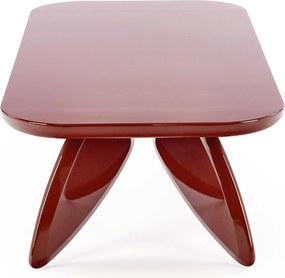 Obdĺžnikový konferenčný stolík Lumis 120 cm - burgund