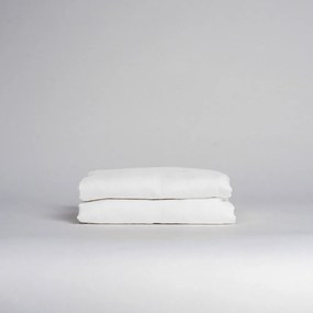 Biela plachtas prímesou ľanu 180x260 cm – Linen Tales