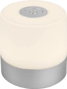 Briloner -LED stmievateľná nabíjateľná dotyková vonkajšia stolná lampa LED/2W/5V 2700K IP44 matný chróm