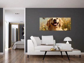 Obraz - Šťastný psík (120x50 cm)