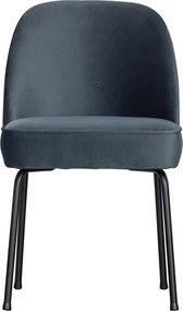 BePureHome Vogue zamatová jedálenská stolička - Modrá
