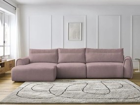 Svetloružová rohová pohovka Aden – Bobochic Paris