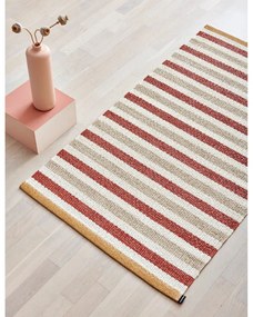 Vnútorný a vonkajší behúň v tehlovo-krémovej farbe 70x240 cm Teo Brick – Pappelina