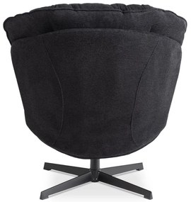 Relaxačné otočné kreslo DALILA čierne