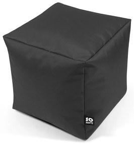 Tmavomodrý detský sedací vak Cube M – So Soft?