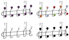 Kovový vešiak na dvere vo vínovo-striebornej farbe 41 cm – Premier Housewares