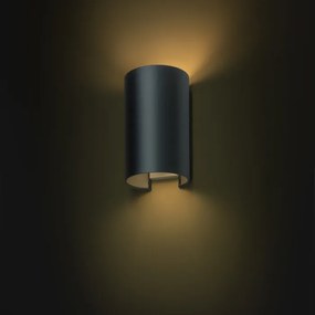 RENDL R11575 RON nástenná lampa, dekoratívne Monaco petrolejová/strieborné PVC