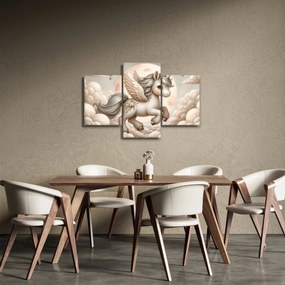 Obraz - Jednorožec v oblakoch (90x60 cm)