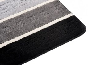 Sada kúpeľňových koberčekov MULTI B5016 grécky, čierny, sivý