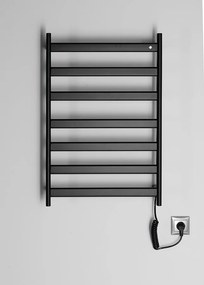 Sapho Sapho, ELIAS elektrický sušiak uterákov 490x730x110mm, 105W, čierna matná, EB550