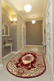 Koberec Agnella Standard kráľovsky bordový ovál