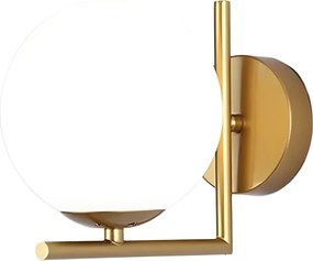 Toolight Toolight, nástenné svietidlo 1xE27, G102-1W, zlatá lesklá, OSW-09727