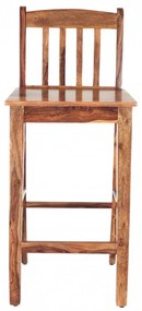 Barová stolička s priečkami indický masív palisander Super natural