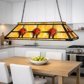 Tiffany luster do kuchyne Clayre & Eef 92*47*30*126 3*E27 7,7 KG