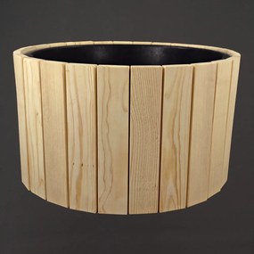 AMADEA Dřevěný designový obal s plastovou nádobou uvnitř, 54x54x30 cm