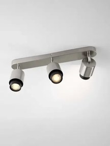 LED nikel designové stropné svietidlo Ison 3