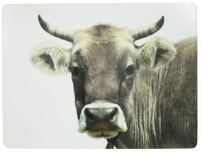 4ks pevné korkové prestieranie s motívom švajčiarskej kravy - 30 * 40 * 0,4m