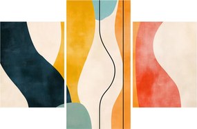 Obraz - Minimalistická farebná ilustrácia II. (90x60 cm)