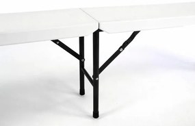 Garthen 341 Skladací záhradný stôl 183 cm + 2 lavice