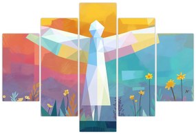 Obraz - Strážca kvetov (150x105 cm)