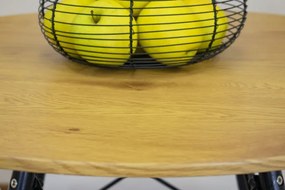 Okrúhly stôl TODI 80 cm dub