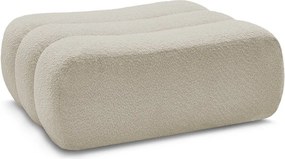 Béžová podnožka z textílie buklé Azra – Bobochic Paris