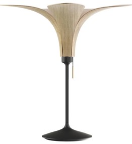 UMAGE Jazz stolová lampa, svetlý dub, čierna