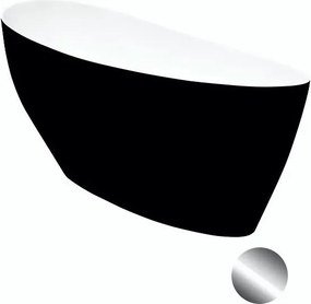 Besco Voľne stojaca vaňa z liateho mramoru Keya BW Matt 165x70 BESCO-Typ výpuste: Click-Clack s vrchným čistením, grafit, BESCO-Rozmery: 163,5x70,5, …